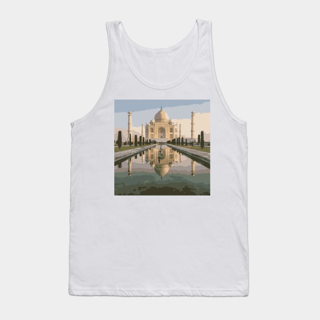 The Eternal Taj Mahal I India Monument Travel Love Story Tank Top by Art by Ergate